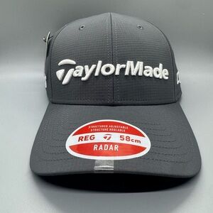 TaylorMade Radar Hat Grey Adjustable - Golf Baseball Hat